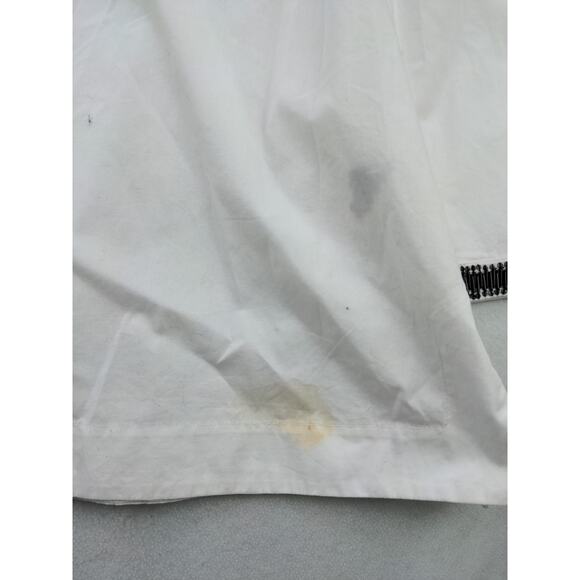 Womens RSVP By Talbots Beaded V Neck Long Sleeve Shirt Size XL White & Brown - Picture 7 of 12